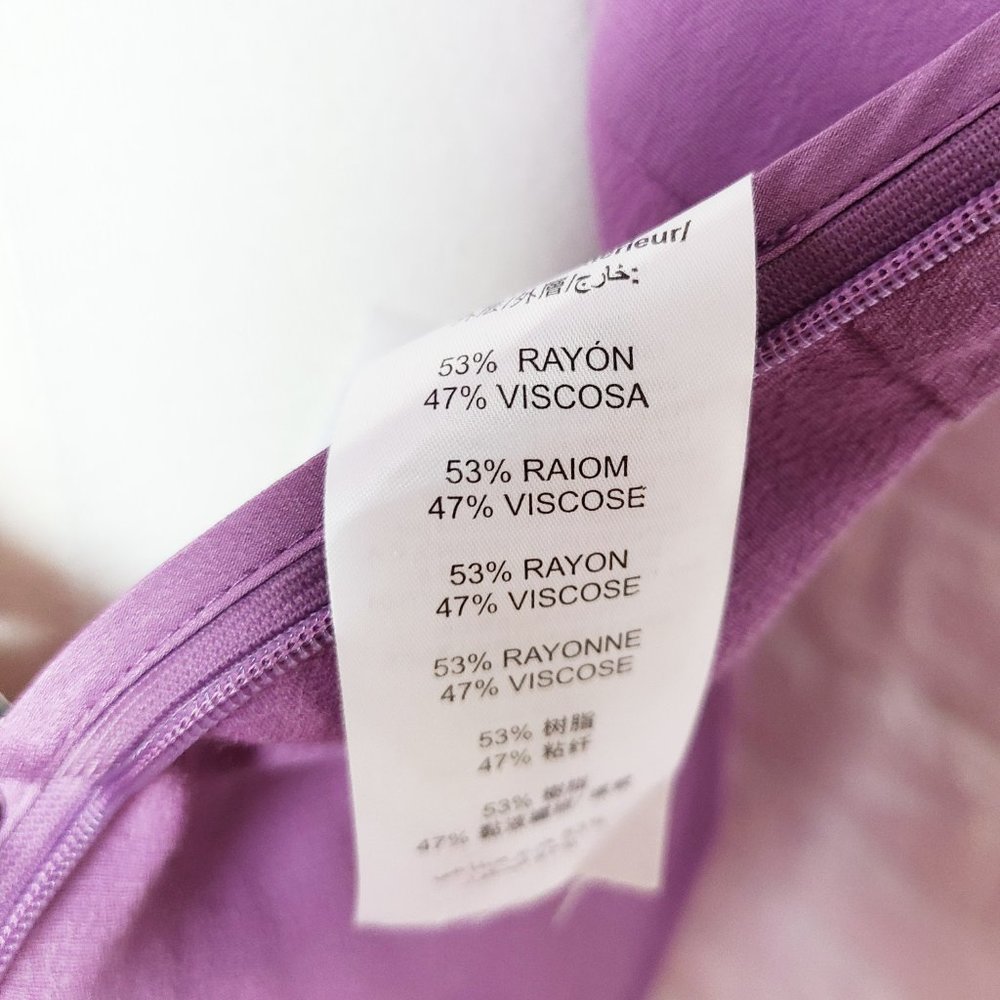 Bimba & Lola Purple Gathered Sheath Dress XS - Picture 8 of 8